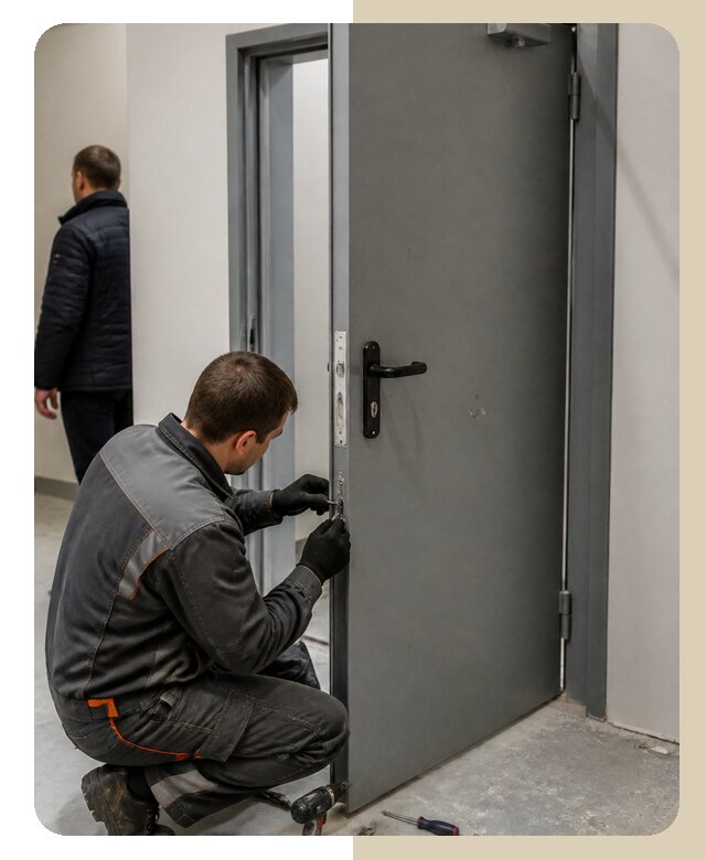 Ремонт противопожарной двери в Ханты-Мансийске по цене 6636 р. | ДвериЛегко-Хнт